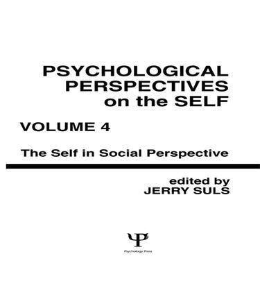 Jerry Suls - Psychological Perspectives on the Self, Volume 4, Häftad