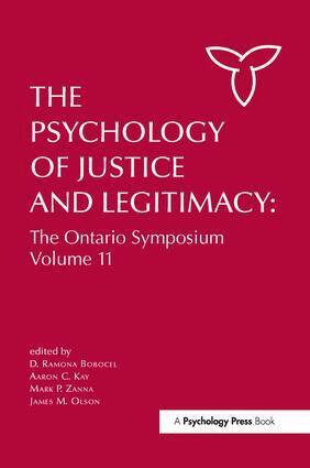 D. Ramona Bobocel, Aaron C. Kay, Mark P. Zanna, James M. Olson - Psychology of Justice and Legitimacy, Häftad