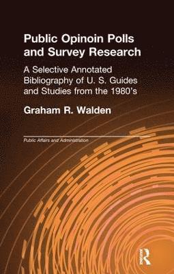 bokomslag Public Opinion Polls and Survey Research