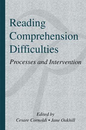 Cesare Cornoldi, Jane V. Oakhill - Reading Comprehension Difficulties, Häftad