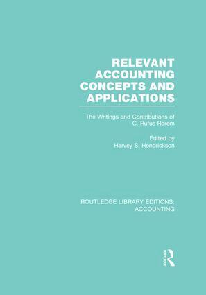 Harvey Hendrickson - Relevant Accounting Concepts and Applications (RLE Accounting), Häftad
