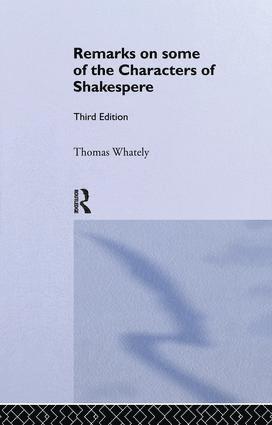 Remarks on Some of the Characters of Shakespeare