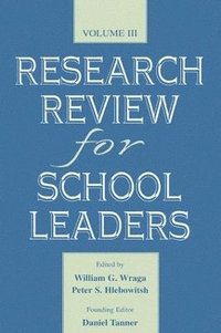 bokomslag Research Review for School Leaders