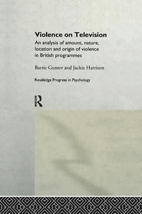 Barrie Gunter, Jackie Harrison - Violence on Television, Häftad