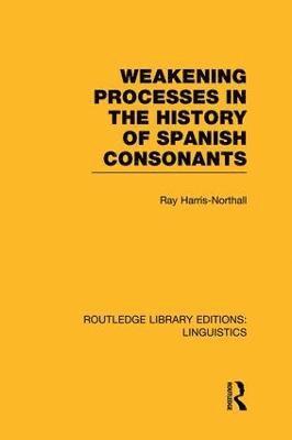 bokomslag Weakening Processes in the History of Spanish Consonants (RLE Linguistics E: Indo-European Linguistics)