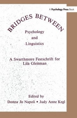 bokomslag Bridges Between Psychology and Linguistics