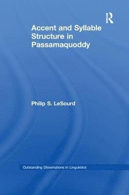 Accent & Syllable Structure in Passamaquoddy 1