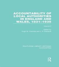 bokomslag Accountability of Local Authorities in England and Wales, 1831-1935 Volume 2 (RLE Accounting)
