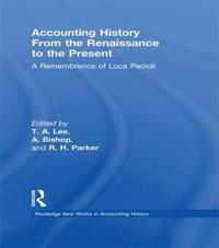 bokomslag Accounting History from the Renaissance to the Present