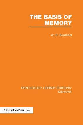 W.R. Bousfield - Basis of Memory (PLE: Memory), Häftad
