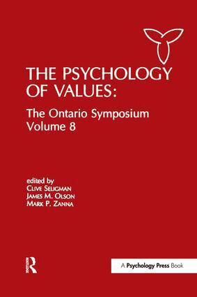 Clive Seligman, James M. Olson, Mark P. Zanna - Psychology of Values, Häftad