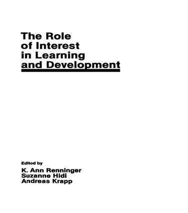 K. Ann Renninger, Suzanne Hidi, Andreas Krapp, Ann Renninger - Role of interest in Learning and Development, Häftad