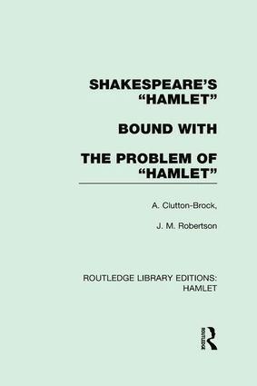 bokomslag Shakespeare's "Hamlet" bound with The Problem of Hamlet