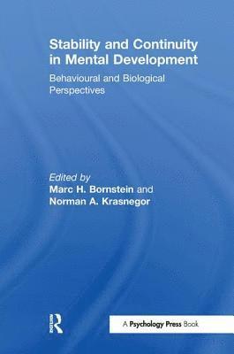 bokomslag Stability and Continuity in Mental Development