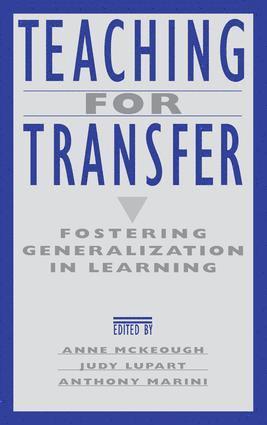 Anne McKeough, Judy Lee Lupart, Anthony Marini - Teaching for Transfer, Häftad