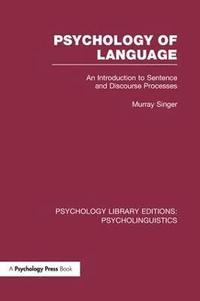 bokomslag Psychology of Language (PLE: Psycholinguistics)