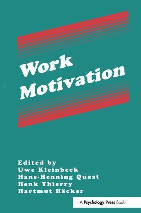 Uwe Kleinbeck, Hans-Henning Quast, Henk Thierry, Hartmut H„cker, Hans Henning Quast - Work Motivation, Häftad