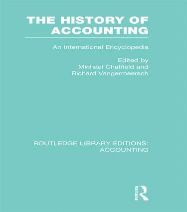 Michael Chatfield, Richard Vangermeersch - History of Accounting (RLE Accounting), Häftad