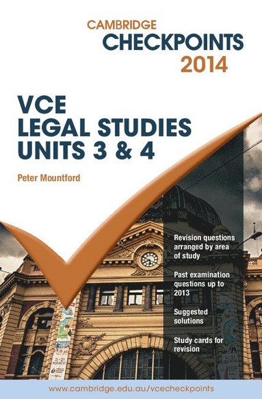 bokomslag Cambridge Checkpoints VCE Legal Studies Units 3 and 4 2014