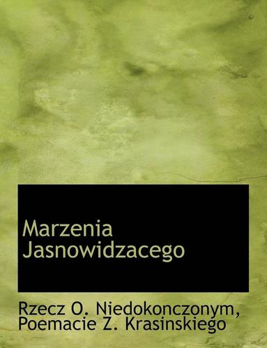 bokomslag Marzenia Jasnowidzacego