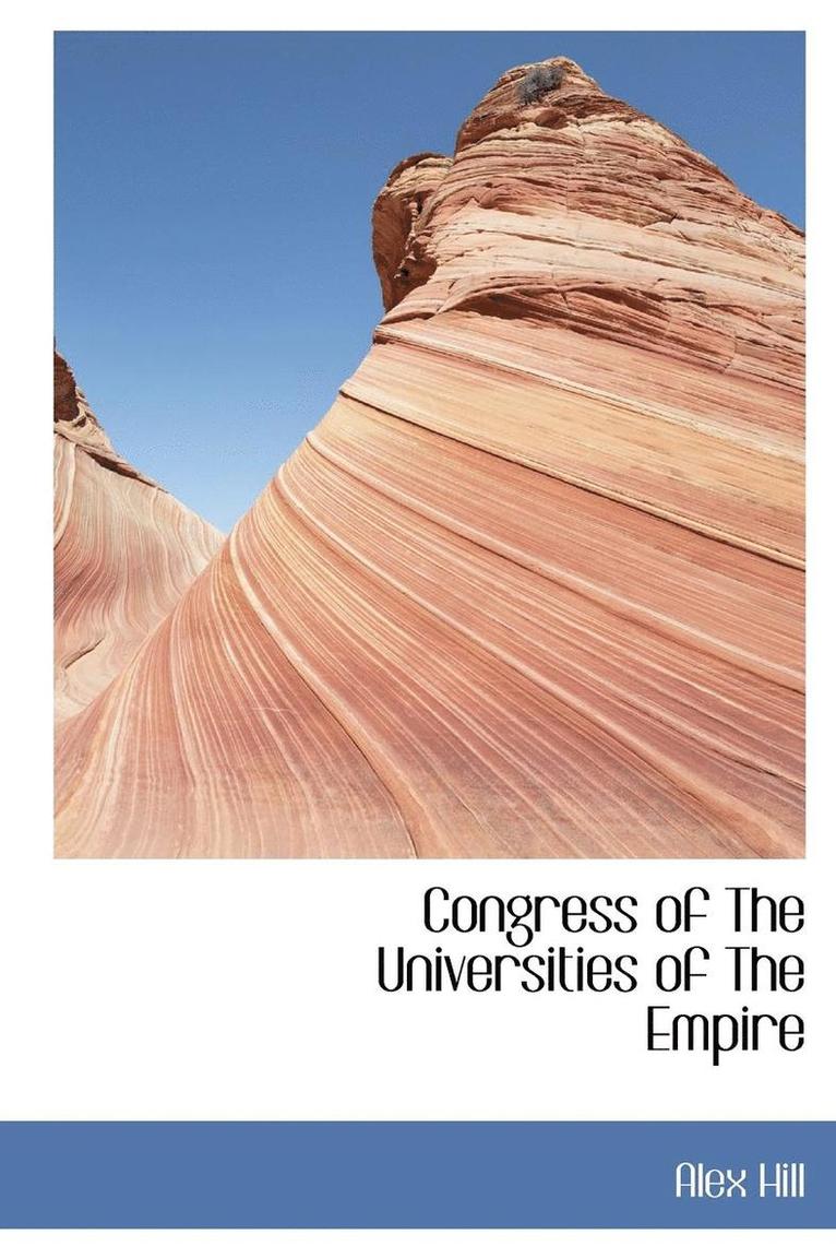 Congress of The Universities of The Empire 1