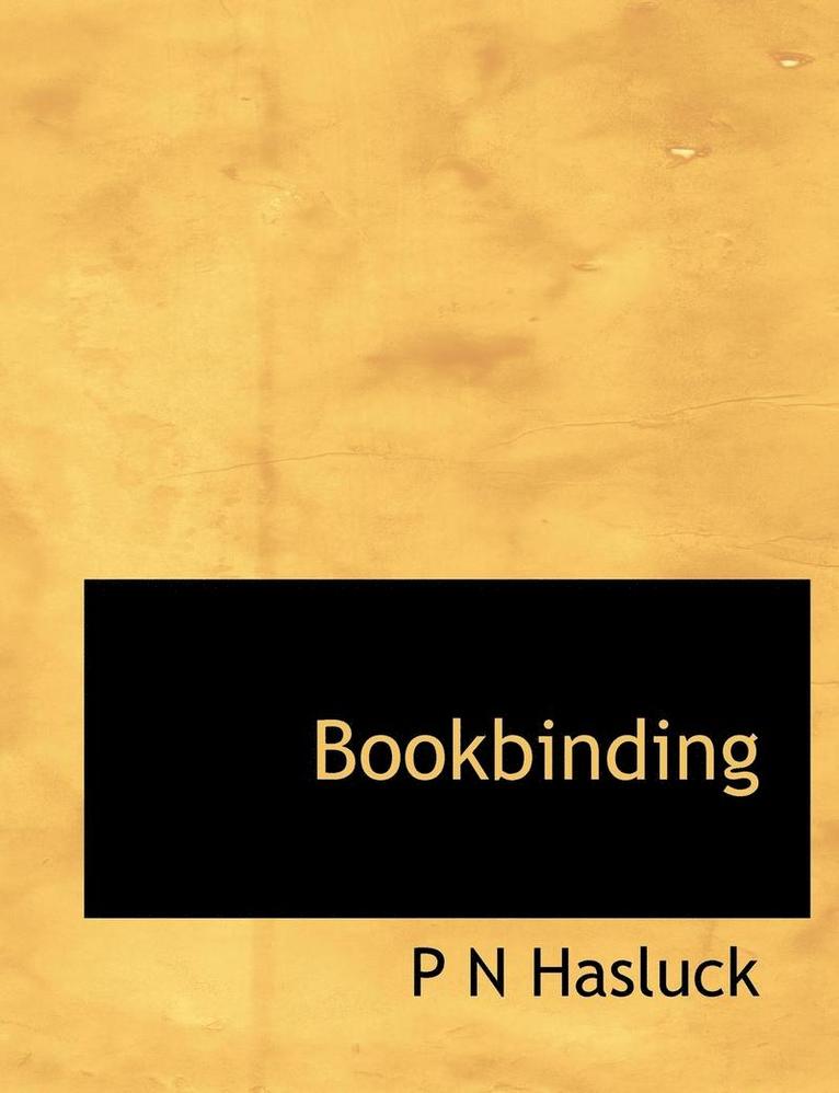 Bookbinding 1