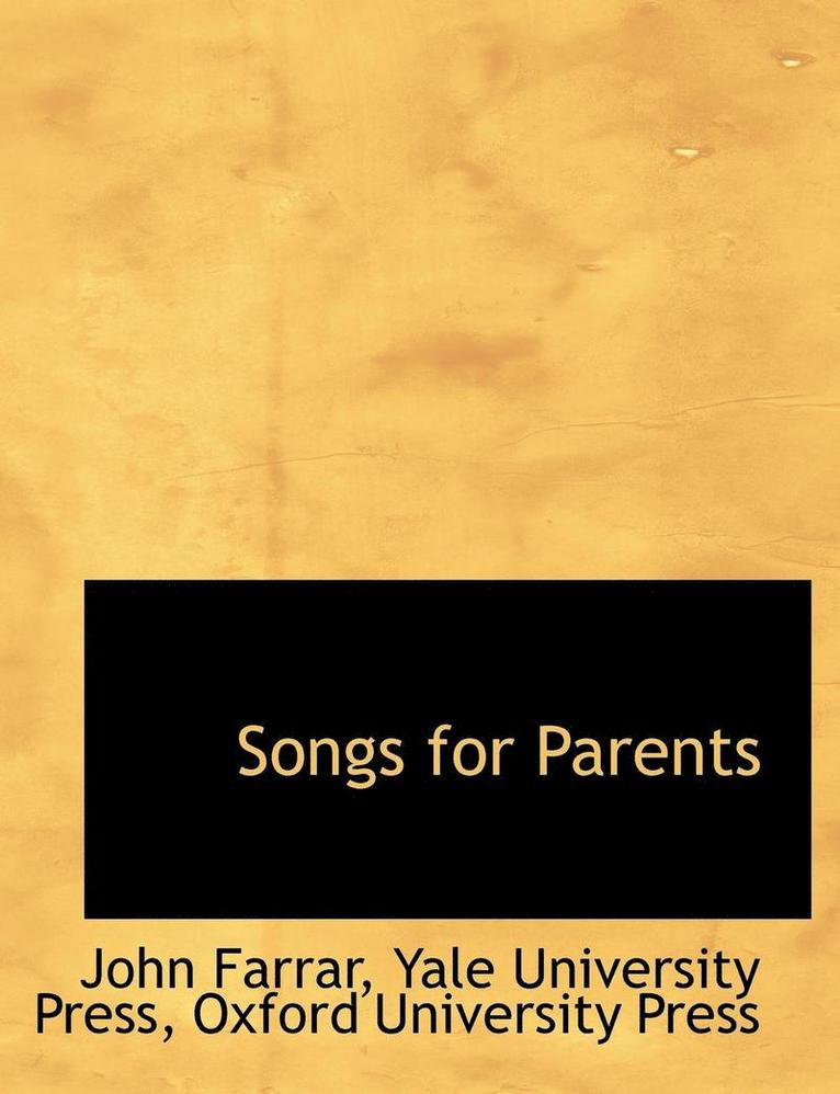 Songs for Parents 1