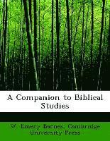 bokomslag A Companion to Biblical Studies