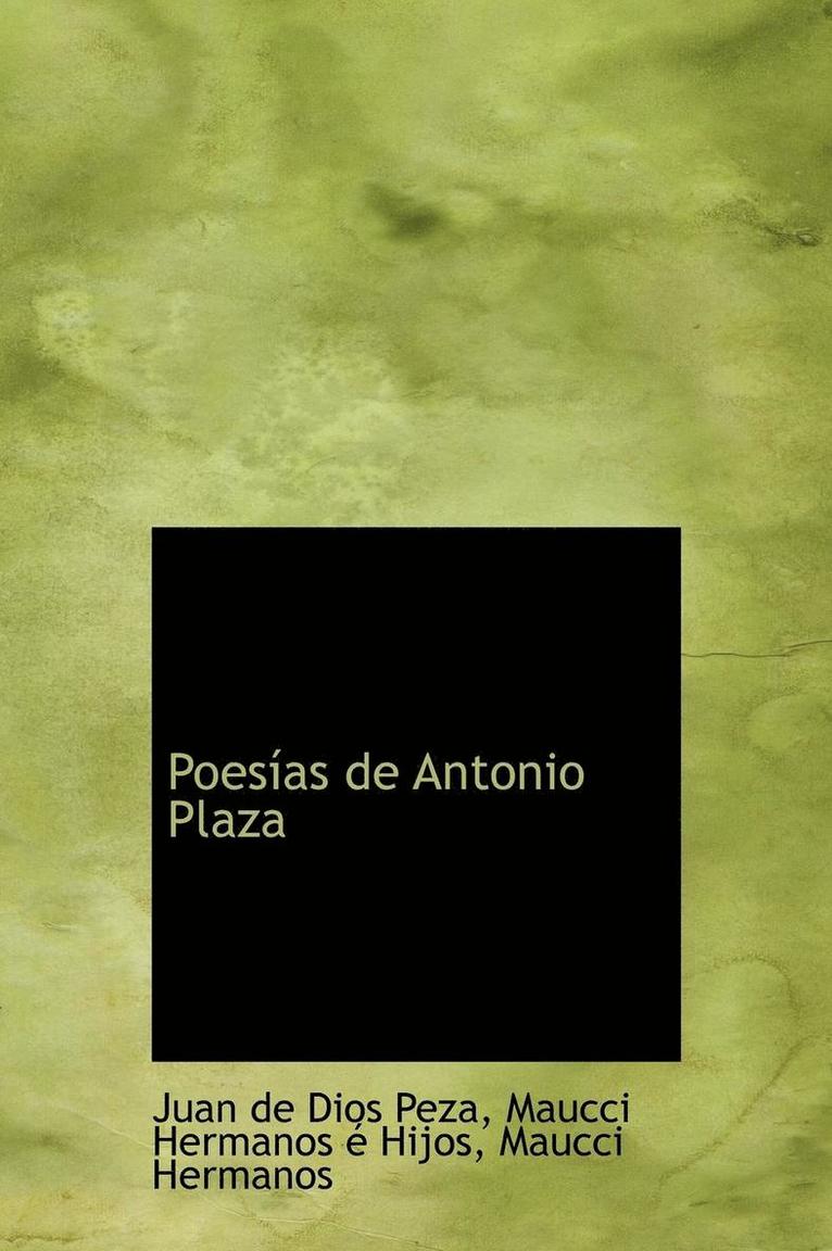 Poesas de Antonio Plaza 1