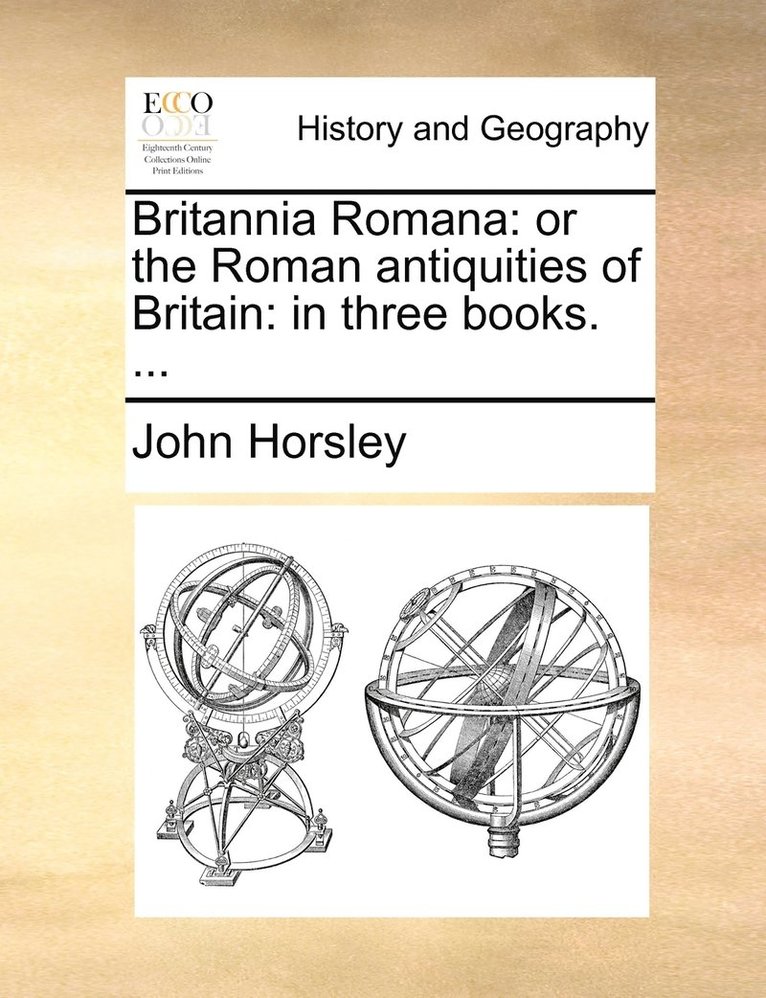 John Horsley - Britannia Romana, Häftad