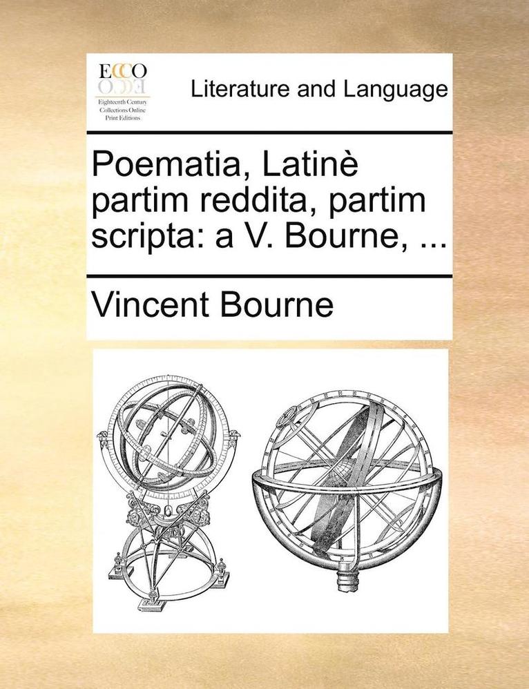 Poematia, Latin partim reddita, partim scripta 1