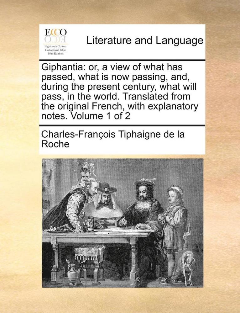 Charles-François Tiphaigne de la Roche - Giphantia, Häftad