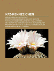 bokomslag Kfz-Kennzeichen: Kraftfahrzeugkennzeiche