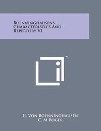 bokomslag Boenninghausens Characteristics and Repertory V1