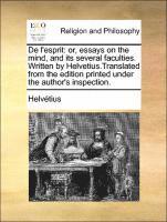 Helvétius, Helvetius - de L'Esprit, Häftad