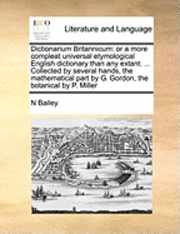 bokomslag Dictionarium Britannicum
