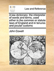 bokomslag A Law Dictionary