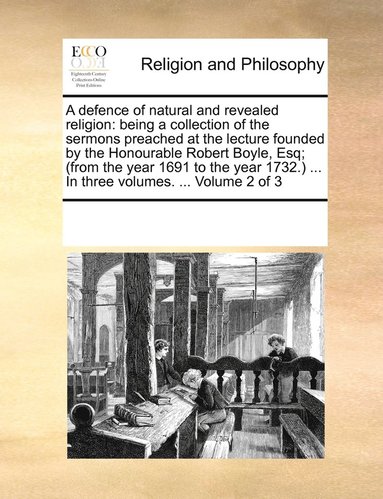 bokomslag defence of natural and revealed religion