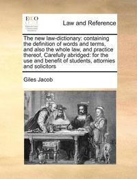 bokomslag The new law-dictionary