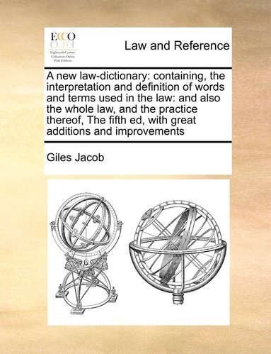 bokomslag A new law-dictionary