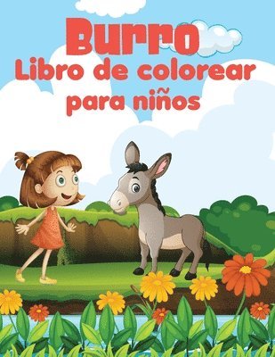 bokomslag Burro libro de colorear para nios