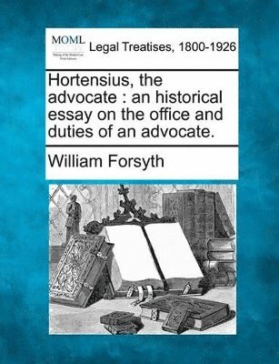 bokomslag Hortensius, the Advocate