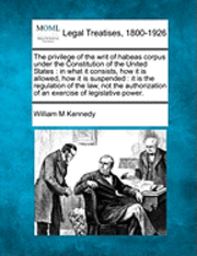 bokomslag The Privilege of the Writ of Habeas Corpus Under the Constitution of the United States