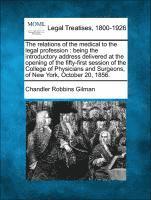 bokomslag Relations of the Medical to the Legal Profession