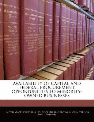 Availability of Capital and Federal Procurement Opportunities to Minority-Owned Businesses 1