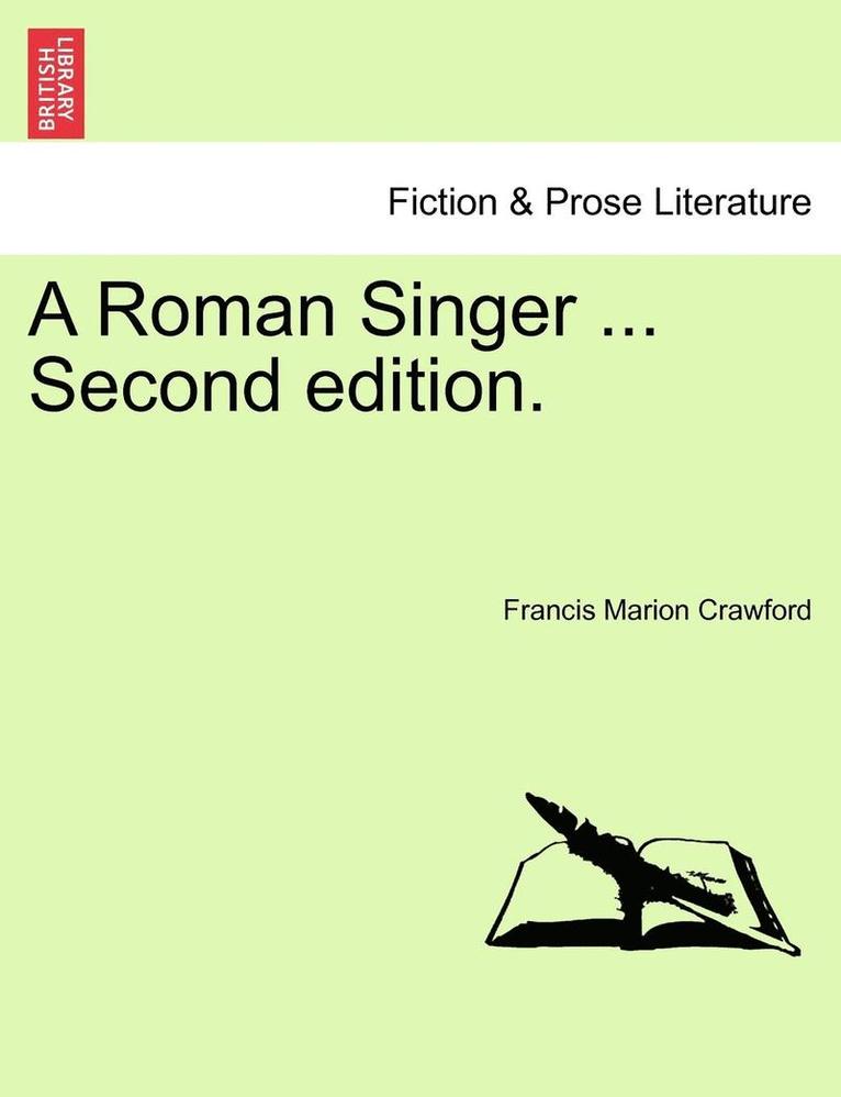 Roman Singer ... Second Edition. 1