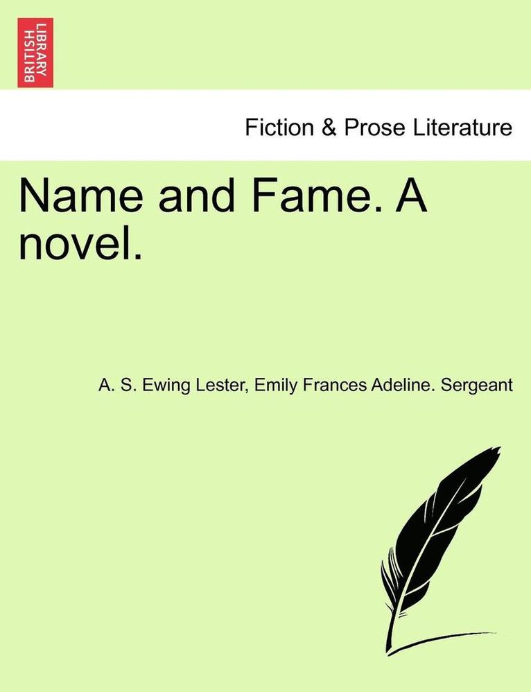 Name and Fame. a Novel. 1