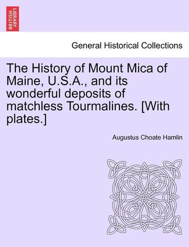 bokomslag The History of Mount Mica of Maine, U.S.A., and Its Wonderful Deposits of Matchless Tourmalines. [With Plates.]
