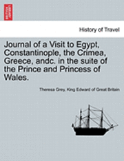 bokomslag Journal of a Visit to Egypt, Constantinople, the Crimea, Greece, Andc. in the Suite of the Prince and Princess of Wales.