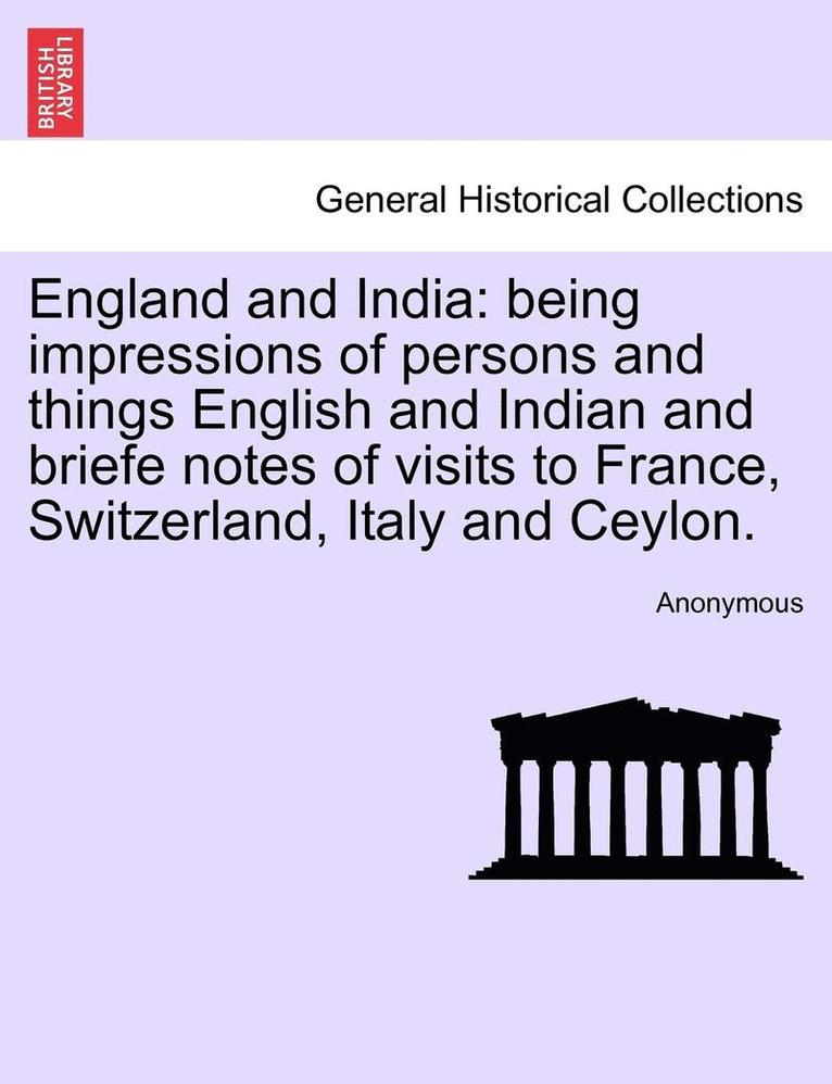 England and India 1